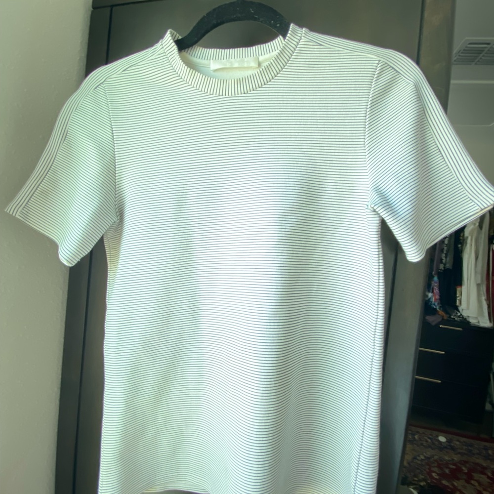 Luxe White Striped Shirt